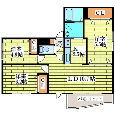 アクアトピア真栄の物件間取画像